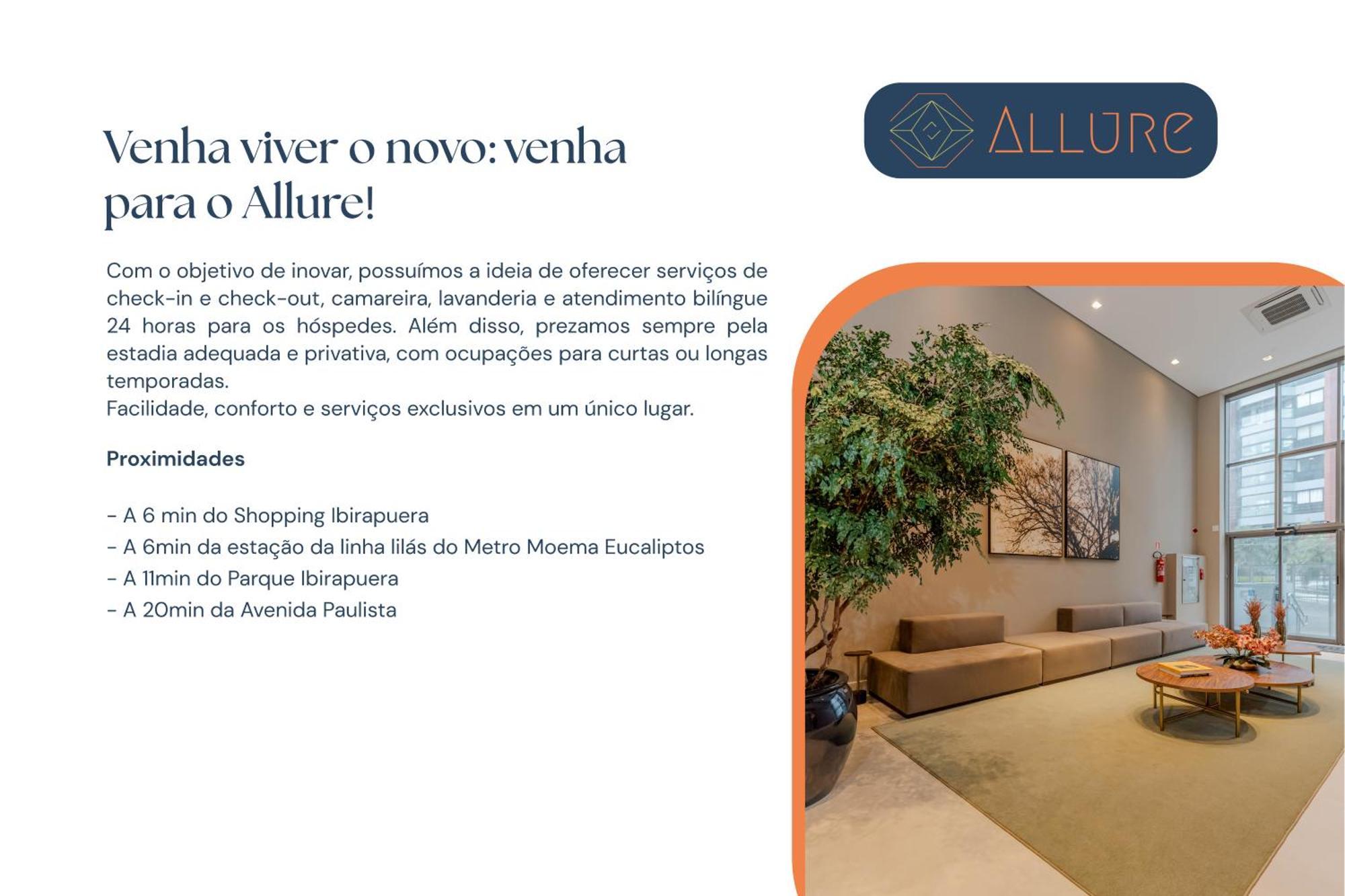 Apartamentos Studio Allure Moema - Com Cafe Da Manha Opcional, Recepcao E Valet 24 Horas Sao Paulo Exterior foto